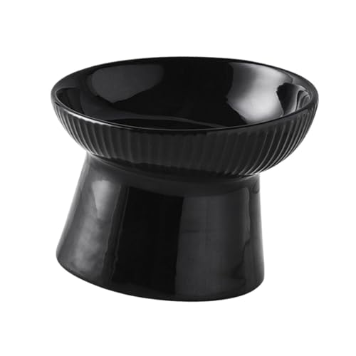 Dualoai Erhöhter Katzennapf, Futter Und Wasserstation für Wohnungskatzen, Schwarz Dualoai Erhöhter Katzennapf, Futter Und Wasserstation für Wohnungskatzen, Schwarz von Dualoai