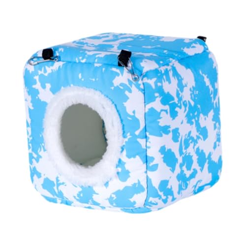 Dualoai Gemütliches Vogelhaus Hanging Hut für Innenräume Verwenden, Blau Dualoai Gemütliches Vogelhaus Hanging Hut für Innenräume Verwenden, Blau von Dualoai