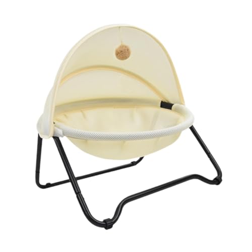 Dualoai Hängematte für Katzen mit erhöhtem Schlafbereich und abnehmbarem Design, Beige Dualoai Hängematte für Katzen mit erhöhtem Schlafbereich und abnehmbarem Design, Beige von Dualoai