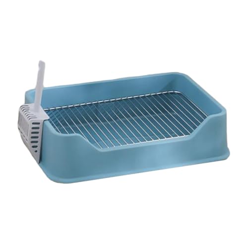 Dualoai Haustier Hundetoilette, Hundetöpfchen Tablett, Welpentöpfchen Trainer, Käfig Toilettenschüssel, Blau Dualoai Haustier Hundetoilette, Hundetöpfchen Tablett, Welpentöpfchen Trainer, Käfig Toilettenschüssel, Blau von Dualoai