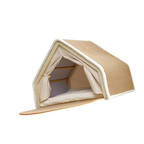 Dualoai Haustierbett für Katzen mit Sisalbrett Und Zeltstruktur, XL Dualoai Haustierbett für Katzen mit Sisalbrett Und Zeltstruktur, XL von Dualoai