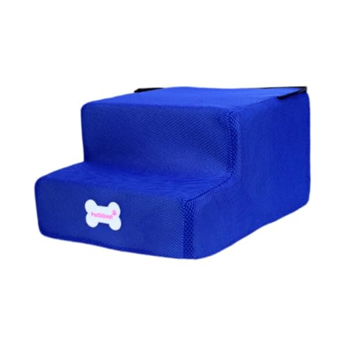Dualoai Haustierrampe mit 2 Ebenen, sanfte Neigung, Kratzfeste Haustierleiter, multifunktional für den Innenbereich, Couch, Sofa, Hunde, verletzte Welpen, Blau Dualoai Haustierrampe mit 2 Ebenen, sanfte Neigung, Kratzfeste Haustierleiter, multifunktional für den Innenbereich, Couch, Sofa, Hunde, verletzte Welpen, Blau von Dualoai