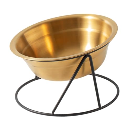 Dualoai Hohe Katzenfutter mit Unterstützung für Kleine Ställe Und Nicht für Den Aaut Pet Bowl Gelistet, mit Schwarzem Sockel von Dualoai
