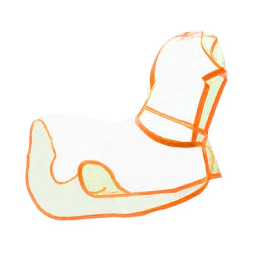Dualoai Hunde Regenmantel mit Kapuze, Regenbekleidung für Haustiere, Transparente Regenjacke mit Kapuze, Regenponcho für Welpen Im Freien, Hunderegenjacke für von Dualoai
