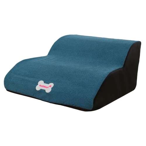 Dualoai Hunde für Zwei Ebenen Hunde für Bett Und Sofa mit Waschbarer Abdeckung, Blau Dualoai Hunde für Zwei Ebenen Hunde für Bett Und Sofa mit Waschbarer Abdeckung, Blau von Dualoai