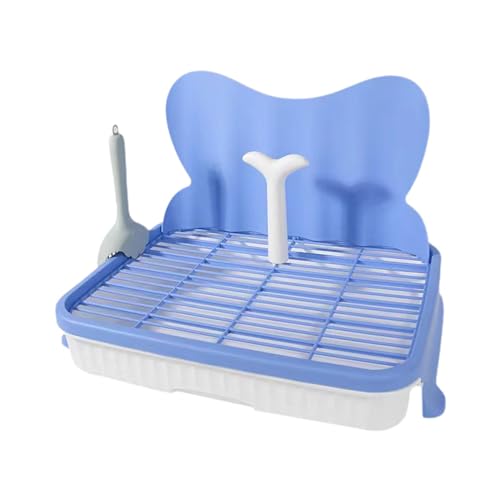 Dualoai Hundetoilette, Trainings Toilettentablett, Urinal, Groß, Töpfchentrainer, Eck Welpentoilette für Hunde, Katzen, Hamster, Blau Dualoai Hundetoilette, Trainings Toilettentablett, Urinal, Groß, Töpfchentrainer, Eck Welpentoilette für Hunde, Katzen, Hamster, Blau von Dualoai