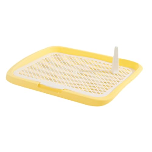 Dualoai Hundetoilette Katzentoilette Mesh-Gitter Toilette Töpfchen Tablett für Hase Kleintiere Kaninchen, gelber niedriger Zaun Dualoai Hundetoilette Katzentoilette Mesh-Gitter Toilette Töpfchen Tablett für Hase Kleintiere Kaninchen, gelber niedriger Zaun von Dualoai