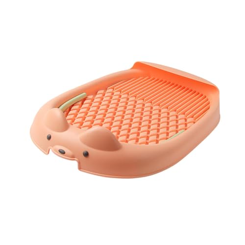 Dualoai Hundetrainingstoilette, Pinkelunterlage, Halter, Katzentoilette, Töpfchen, Tablett für kleine und mittelgroße Hunde, Orange Dualoai Hundetrainingstoilette, Pinkelunterlage, Halter, Katzentoilette, Töpfchen, Tablett für kleine und mittelgroße Hunde, Orange von Dualoai