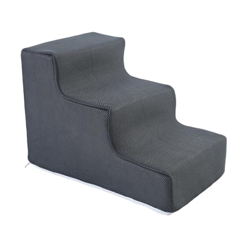 Dualoai Hundetreppe, Haustiertreppe, Rampe, Multifunktional, Abnehmbarer Bezug für Hohe Betten Oder Couch, L 3 Stufen Dunkelgrau Dualoai Hundetreppe, Haustiertreppe, Rampe, Multifunktional, Abnehmbarer Bezug für Hohe Betten Oder Couch, L 3 Stufen Dunkelgrau von Dualoai