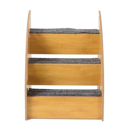 Dualoai Hundetreppe Aus Holz, rutschfeste Treppe für Sofa, Hochbett, Kleine Hunde Und Katzen, 3 Schritte Dualoai Hundetreppe Aus Holz, rutschfeste Treppe für Sofa, Hochbett, Kleine Hunde Und Katzen, 3 Schritte von Dualoai