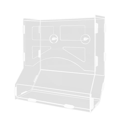Dualoai Kaninchenstall, Heufutterregal, waschbar, an der montiert, tragbarer Futterkäfig zum Aufhängen, Grasspender für die Haustierhaltung, hygienische, 22.5x8.5x24cm von Dualoai