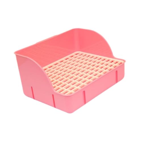Dualoai Kaninchenstreu Pfanne, Ecktoilettenlösung, Haustier Bettwäsche für Meerschweinchen Und Frettchen, Rosa Dualoai Kaninchenstreu Pfanne, Ecktoilettenlösung, Haustier Bettwäsche für Meerschweinchen Und Frettchen, Rosa von Dualoai