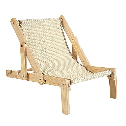 Dualoai Katzen-Hängemattenbett, Katzen-Lounge-Stuhl, modern, tragbar, zum Ausruhen, bequemes Schlafen, Katzen-Schlafbett, Sisal-Katzenstuhl für Hunde, kleine Dualoai Katzen-Hängemattenbett, Katzen-Lounge-Stuhl, modern, tragbar, zum Ausruhen, bequemes Schlafen, Katzen-Schlafbett, Sisal-Katzenstuhl für Hunde, kleine von Dualoai