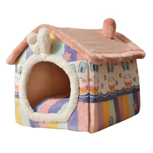 Dualoai Katzenbett, Hundebett, Bequemes Schlafen mit Abnehmbarem Und Waschbarem Kissen, Haustierbedarf, Katzenzelt, Höhlenbett, m Dualoai Katzenbett, Hundebett, Bequemes Schlafen mit Abnehmbarem Und Waschbarem Kissen, Haustierbedarf, Katzenzelt, Höhlenbett, m von Dualoai