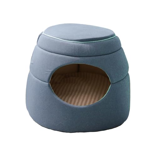 Dualoai Katzenbett, Katzenhaus, Snooze Haustierbedarf, Zwinger, Vielseitig Einsetzbar, Gemütlich, Beruhigend, Katzenversteck, Hundebetten für Hunde, Katzen, W, Blau Dualoai Katzenbett, Katzenhaus, Snooze Haustierbedarf, Zwinger, Vielseitig Einsetzbar, Gemütlich, Beruhigend, Katzenversteck, Hundebetten für Hunde, Katzen, W, Blau von Dualoai