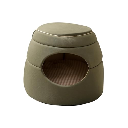 Dualoai Katzenbett, Katzenhaus, Snooze Haustierbedarf, Zwinger, Vielseitig Einsetzbar, Gemütlich, Beruhigend, Katzenversteck, Hundebetten für Hunde, Katzen, W, Grün Dualoai Katzenbett, Katzenhaus, Snooze Haustierbedarf, Zwinger, Vielseitig Einsetzbar, Gemütlich, Beruhigend, Katzenversteck, Hundebetten für Hunde, Katzen, W, Grün von Dualoai