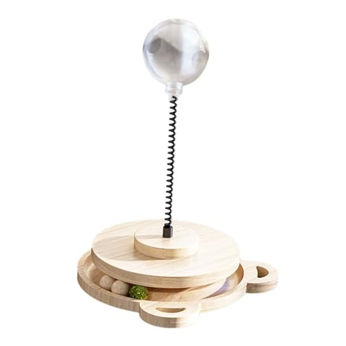 Dualoai Katzenfutterspielzeug, Futterspielzeug, Auslaufendes Futter, Interaktives Katzenspielzeug, Holzkätzchenspielzeug für Spielzeug Dualoai Katzenfutterspielzeug, Futterspielzeug, Auslaufendes Futter, Interaktives Katzenspielzeug, Holzkätzchenspielzeug für Spielzeug von Dualoai