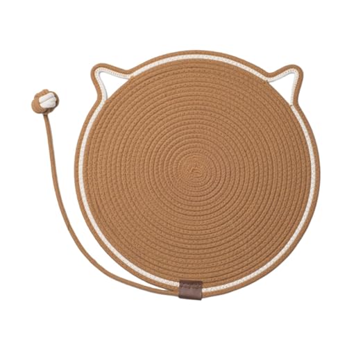 Dualoai Katzenkratzmatte mit Spielzeugball für Innenkatzen Und Kätzchen, Kaffee Dualoai Katzenkratzmatte mit Spielzeugball für Innenkatzen Und Kätzchen, Kaffee von Dualoai