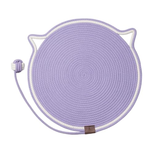 Dualoai Katzenkratzmatte mit Spielzeugball für Innenkatzen Und Kätzchen, Lila Dualoai Katzenkratzmatte mit Spielzeugball für Innenkatzen Und Kätzchen, Lila von Dualoai