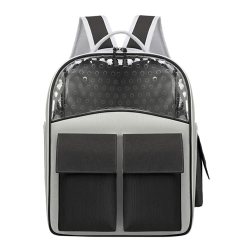 Dualoai Katzenrucksack, Leichte Und Bequeme Transportbox für Haustiere, Ideal für Ausflüge, Schwarz Dualoai Katzenrucksack, Leichte Und Bequeme Transportbox für Haustiere, Ideal für Ausflüge, Schwarz von Dualoai