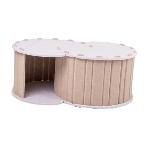 Dualoai Katzenspieltunnelbett für 2 Innenkatzen in Der Katzen Cava De La Casa mit 2 Löchern, Beige Dualoai Katzenspieltunnelbett für 2 Innenkatzen in Der Katzen Cava De La Casa mit 2 Löchern, Beige von Dualoai