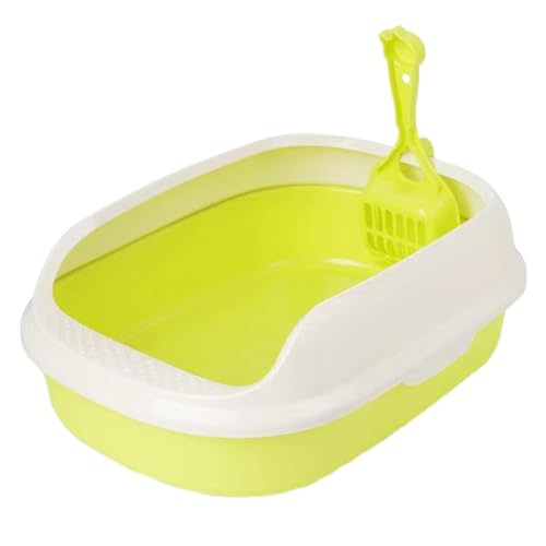 Dualoai Katzentoilette, Katzentoilette, Kätzchentoilette, Katzensandkasten, Spritzwassergeschützt, mit Hoher Seite, Halbgeschlossen, Stabil, für Kleine Tiere, Grün Dualoai Katzentoilette, Katzentoilette, Kätzchentoilette, Katzensandkasten, Spritzwassergeschützt, mit Hoher Seite, Halbgeschlossen, Stabil, für Kleine Tiere, Grün von Dualoai
