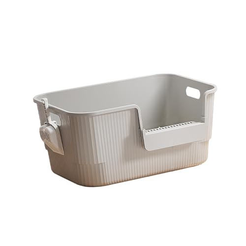 Dualoai Katzentoilette, Katzentoilette, Katzenklo, Katzentoilette für Katzen Aller Art, Katzenstreu, Grau Dualoai Katzentoilette, Katzentoilette, Katzenklo, Katzentoilette für Katzen Aller Art, Katzenstreu, Grau von Dualoai