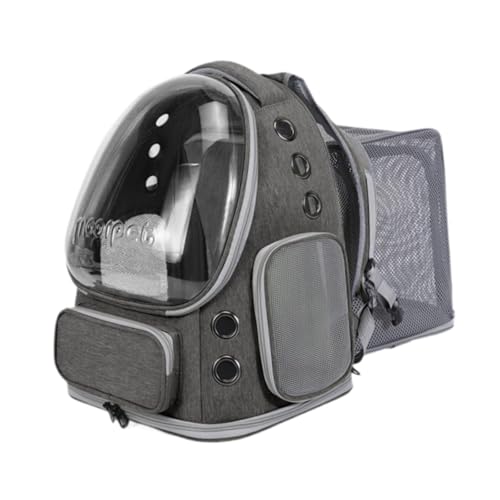 Dualoai Katzentrage-Rucksack, Haustier-Reisetrage, Katzen-Luftpolster-Kapseltasche für Reisen, Grau Dualoai Katzentrage-Rucksack, Haustier-Reisetrage, Katzen-Luftpolster-Kapseltasche für Reisen, Grau von Dualoai