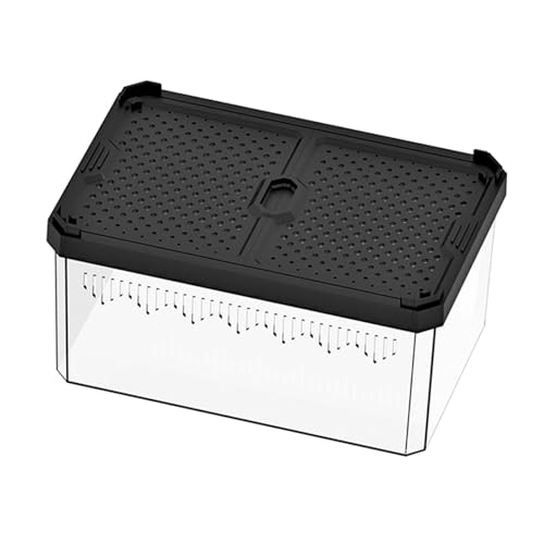 Dualoai Klare Zuchtbox Terrarium Eidechsen Lebensraum Käfig Fütterung Box Gehäuse Einsiedlerkrebs Lebensraum für, 19x9.3x11.5 cm Dualoai Klare Zuchtbox Terrarium Eidechsen Lebensraum Käfig Fütterung Box Gehäuse Einsiedlerkrebs Lebensraum für, 19x9.3x11.5 cm von Dualoai