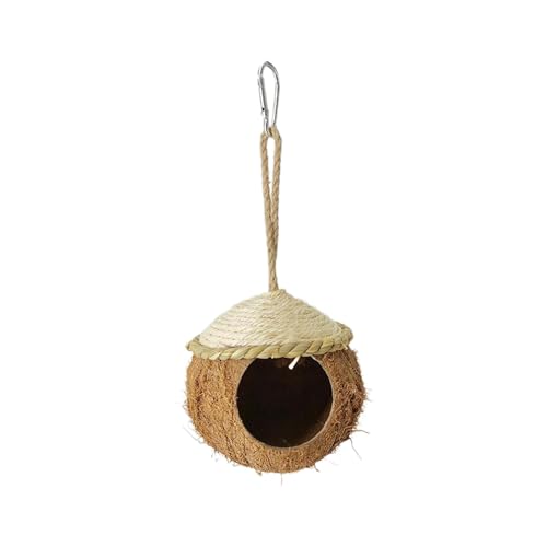 Dualoai Kokosnuss Zum Aufhängen, Vogelkäfig, Nest, Outdoor Dekoration, Vogelhaus, Kokosnusshaut für Rasen, Terrasse, Stil b Dualoai Kokosnuss Zum Aufhängen, Vogelkäfig, Nest, Outdoor Dekoration, Vogelhaus, Kokosnusshaut für Rasen, Terrasse, Stil b von Dualoai