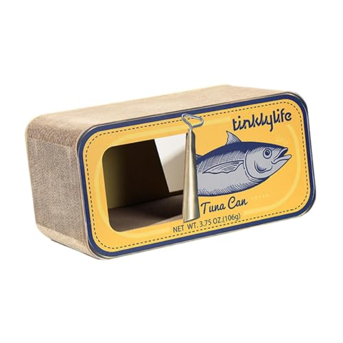 Dualoai Kratzbrett für Katzenhäuser, Kratzpad, Katzenkratzkasten aus Karton für kleine und mittelgroße Katzen, GELB Dualoai Kratzbrett für Katzenhäuser, Kratzpad, Katzenkratzkasten aus Karton für kleine und mittelgroße Katzen, GELB von Dualoai
