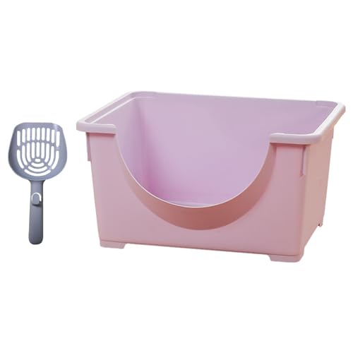Dualoai Offene Haustiertoilette, Katzentoilette, Haustierbettpfanne, Wiederverwendbarer Katzensandkasten, Katzentoilette, Katzentoilette für Hauskatzen, lila Dualoai Offene Haustiertoilette, Katzentoilette, Haustierbettpfanne, Wiederverwendbarer Katzensandkasten, Katzentoilette, Katzentoilette für Hauskatzen, lila von Dualoai