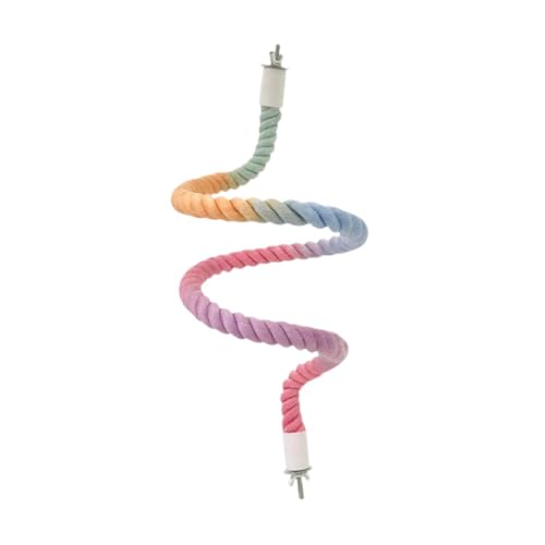 Dualoai Papageienkletternbarsch, Baumwollseilständer für Vögel, Hängende Spielzeug für Vogelkäfige, Style B Dualoai Papageienkletternbarsch, Baumwollseilständer für Vögel, Hängende Spielzeug für Vogelkäfige, Style B von Dualoai