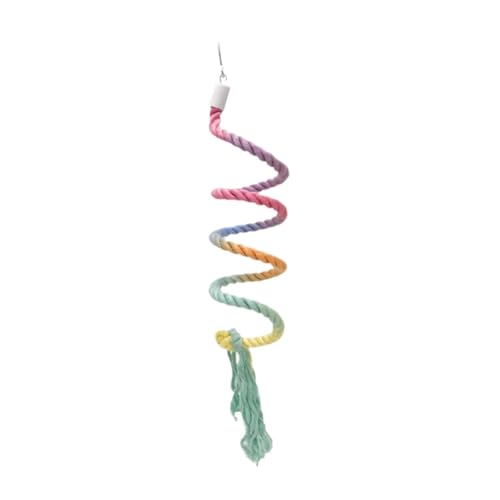 Dualoai Papageienkletternbarsch, Baumwollseilständer für Vögel, Hängende Spielzeug für Vogelkäfige, Style C Dualoai Papageienkletternbarsch, Baumwollseilständer für Vögel, Hängende Spielzeug für Vogelkäfige, Style C von Dualoai