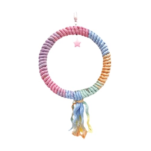 Dualoai Papageienkletternbarsch, Baumwollseilständer für Vögel, Hängende Spielzeug für Vogelkäfige, Style F Dualoai Papageienkletternbarsch, Baumwollseilständer für Vögel, Hängende Spielzeug für Vogelkäfige, Style F von Dualoai