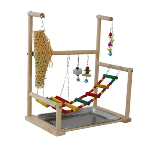 Dualoai Papageienspielplatz, Vogel-Spielständer, Vogel-Aktivitätszentrum, Vogel-Spielgymnastik für Finken, Wellensittiche Dualoai Papageienspielplatz, Vogel-Spielständer, Vogel-Aktivitätszentrum, Vogel-Spielgymnastik für Finken, Wellensittiche von Dualoai