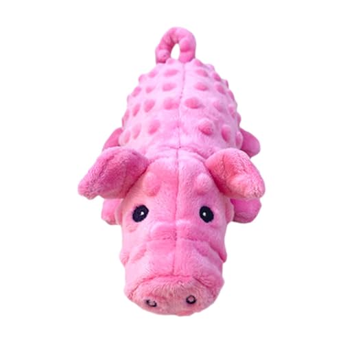 Dualoai Quietschspielzeug für Hunde, ausgestopftes Schwein, Plüschtier, Hundespielzeug, Welpen, Kauspielzeug für mittelgroße und große Hunde, Welpen, Rosa Dualoai Quietschspielzeug für Hunde, ausgestopftes Schwein, Plüschtier, Hundespielzeug, Welpen, Kauspielzeug für mittelgroße und große Hunde, Welpen, Rosa von Dualoai