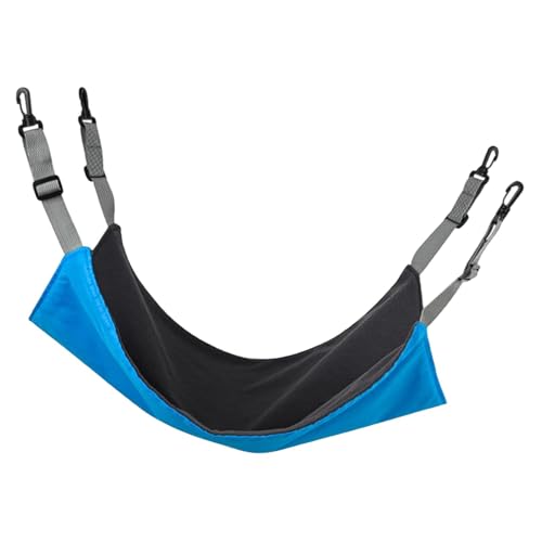 Dualoai Reversible Cat Suspended Hammac, Doppelseitiges Aufhängenbett, Tierbett, Firmenkäfig für Kleine Tiere, Blau Dualoai Reversible Cat Suspended Hammac, Doppelseitiges Aufhängenbett, Tierbett, Firmenkäfig für Kleine Tiere, Blau von Dualoai