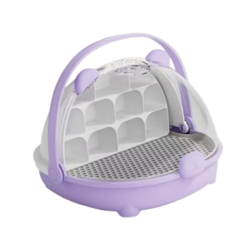 Dualoai Seidenwürfel Reproduktionsbox Easy Reptile Feed Box, Lila von Dualoai