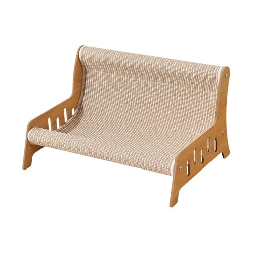 Dualoai Sisal-Katzenstuhl, erhöhtes Katzenbett, Katzenkratzbrett mit Holzrahmen, Katzensofas und -Stuhl, Katzenhängematte, Bett für Hunde, Kätzchen, XXL Dualoai Sisal-Katzenstuhl, erhöhtes Katzenbett, Katzenkratzbrett mit Holzrahmen, Katzensofas und -Stuhl, Katzenhängematte, Bett für Hunde, Kätzchen, XXL von Dualoai