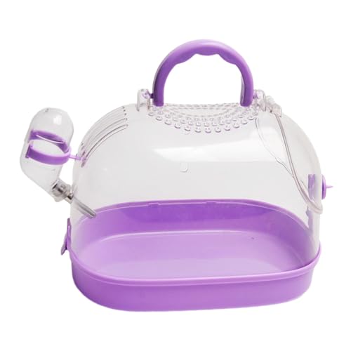 Dualoai Transportbox für Kleine Nagetiere, Geräumiger Und Bequemer Käfig, lila Dualoai Transportbox für Kleine Nagetiere, Geräumiger Und Bequemer Käfig, lila von Dualoai