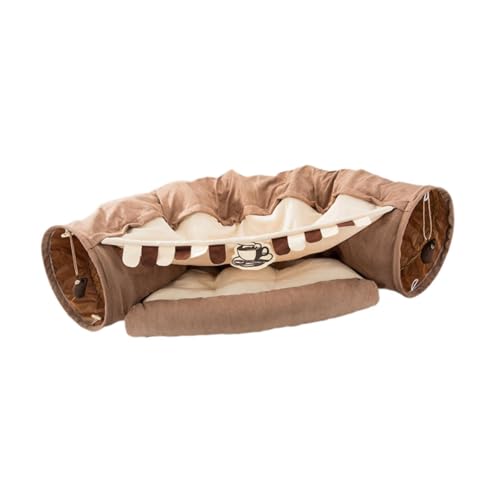 Dualoai Tunnelbett für Häschen, Spielhütte, Übung, Katzentraining, Spielcenter, Versteck für Hamster im Freien, Kaninchen, Kleintiere im Innenbereich, Kaffee Dualoai Tunnelbett für Häschen, Spielhütte, Übung, Katzentraining, Spielcenter, Versteck für Hamster im Freien, Kaninchen, Kleintiere im Innenbereich, Kaffee von Dualoai