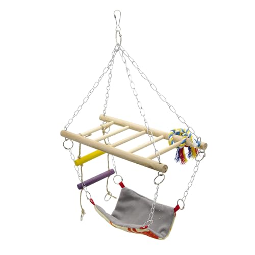Dualoai Vogel Papagei Käfig Hängematte Papagei Stand Plattform für Aras Lovebirds Conures von Dualoai