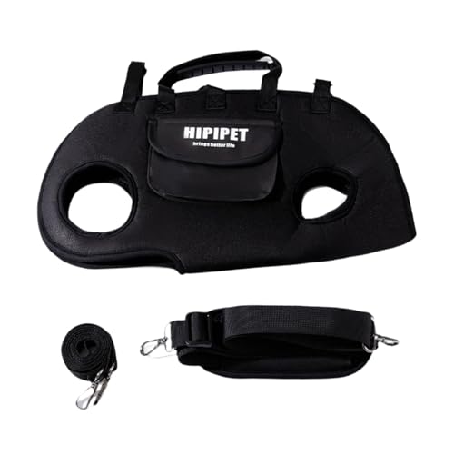 Dualoai Welpenträger Handtasche Haustier Schulter tragen Bag Hundeliftgurte für Außenreisen, Schwarz XL Dualoai Welpenträger Handtasche Haustier Schulter tragen Bag Hundeliftgurte für Außenreisen, Schwarz XL von Dualoai