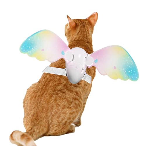 Dubbulon Hundeflügel,Haustier Partyzubehör - Verstellbare Elektrische Schmetterlingsflügel Katzen Kostüm Accessoire Für Bühnenauftritte Fotoshootings Kostümpartys Dubbulon Hundeflügel,Haustier Partyzubehör - Verstellbare Elektrische Schmetterlingsflügel Katzen Kostüm Accessoire Für Bühnenauftritte Fotoshootings Kostümpartys von Dubbulon