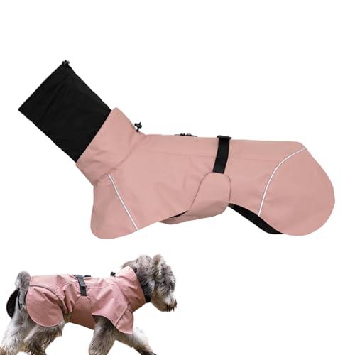 Dubbulon Hunderegenjacke, Regenmantel für kleine Hunde,Hunderegenmantel atmungsaktiv - Leicht an- und auszuziehender Regenmantel, verstellbar, mit beruhigender Kopfbedeckung, wasserdichter Regenmantel Dubbulon Hunderegenjacke, Regenmantel für kleine Hunde,Hunderegenmantel atmungsaktiv - Leicht an- und auszuziehender Regenmantel, verstellbar, mit beruhigender Kopfbedeckung, wasserdichter Regenmantel von Dubbulon