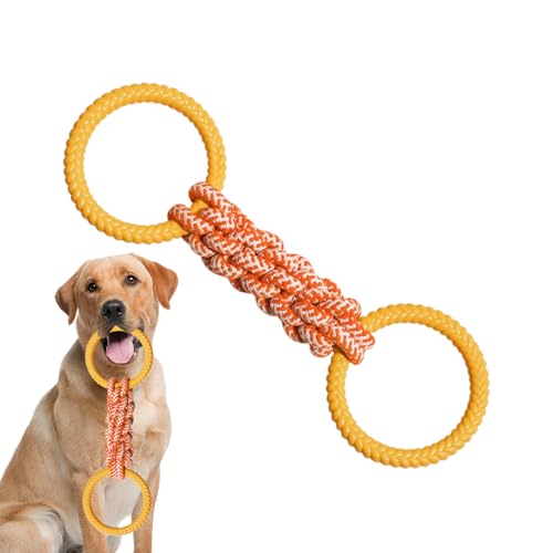 Dubbulon Hundeseil Spielzeug - Robuste Zerrspielzeug Für Hunde,Interaktive Kauspielzeug Für Welpen Und Spielzeit - Drinnen Und Draußen Wohnung Garten Terrasse Wohnzimmer Schlafzimmer von Dubbulon