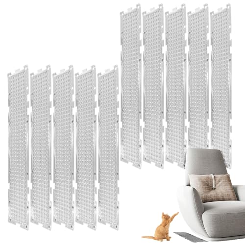 Dubbulon Katzen Abschreckmatte, 10 Stück Katzen Schutzmatte Für Draußen, Widerstandsfähige Tierabwehr Pads für Wohnzimmer Schlafzimmer Balkon Sofa Garten Rasen Auto Dubbulon Katzen Abschreckmatte, 10 Stück Katzen Schutzmatte Für Draußen, Widerstandsfähige Tierabwehr Pads für Wohnzimmer Schlafzimmer Balkon Sofa Garten Rasen Auto von Dubbulon