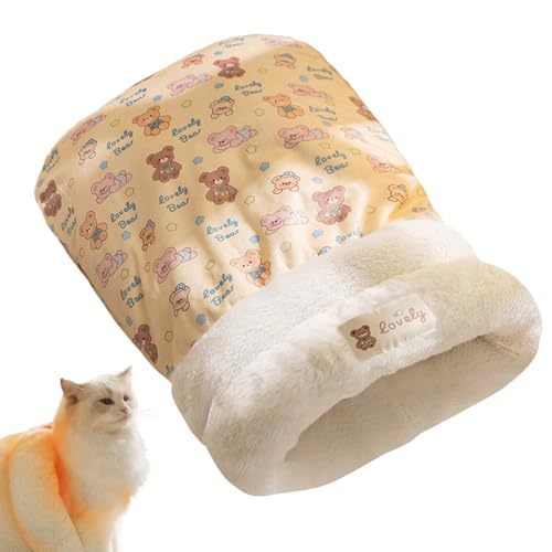 Dubbulon Katzen Schlafsack | Warmes Katzenbett,Gemütliche Wärmende Waschbare Kleintierhöhle Zum Ausruhen Zuhause Draußen Herbst Winter Dubbulon Katzen Schlafsack | Warmes Katzenbett,Gemütliche Wärmende Waschbare Kleintierhöhle Zum Ausruhen Zuhause Draußen Herbst Winter von Dubbulon