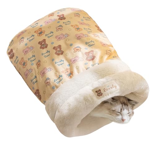 Dubbulon Katzenkorb | Katzen Nest Bett - Warmes Dickes Waschbares Kuschelhöhle Für Katzen Welpen Kleintiere Schlafen Winterherbst Indoor Dubbulon Katzenkorb | Katzen Nest Bett - Warmes Dickes Waschbares Kuschelhöhle Für Katzen Welpen Kleintiere Schlafen Winterherbst Indoor von Dubbulon